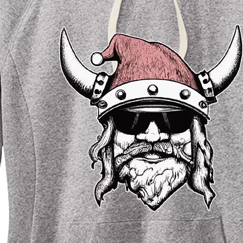 Viking Santa Cool Yule Norse Christmas Women's Fleece Hoodie