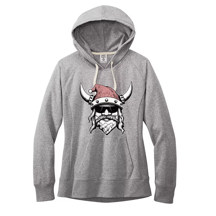 Viking Santa Cool Yule Norse Christmas Women's Fleece Hoodie