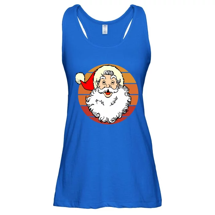 Vintage Santa Claus Christmas Winter Holiday Retro Xmas Gift Ladies Essential Flowy Tank