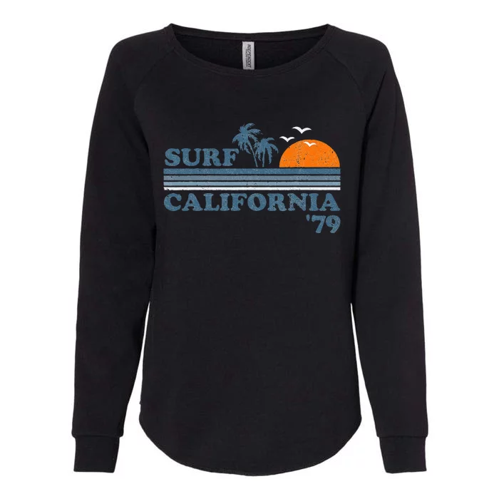 Vintage Surf California Beach Retro Sunset Surf 70s Gift Womens California Wash Sweatshirt