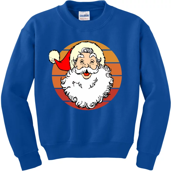 Vintage Santa Claus Christmas Winter Holiday Retro Xmas Gift Kids Sweatshirt