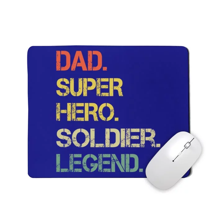 Vintage Style Dad Hero Soldier Legend Father's Day Gift Mousepad