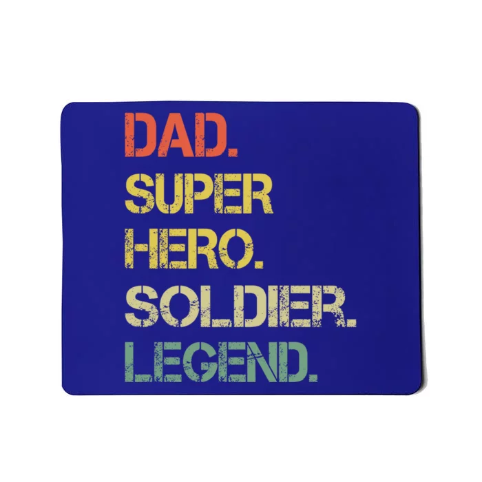 Vintage Style Dad Hero Soldier Legend Father's Day Gift Mousepad