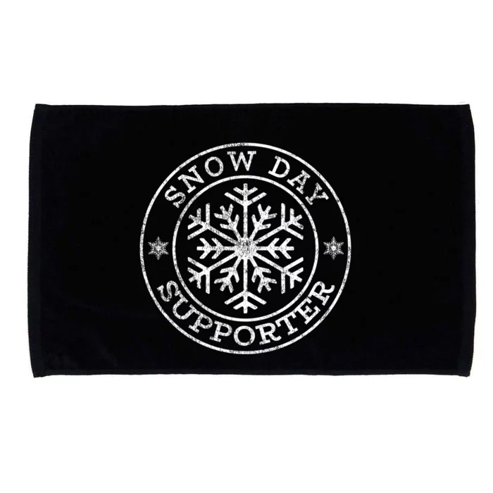 Vintage Snow Day Supporter Teacher Student Winter Snowflake Gift Microfiber Hand Towel