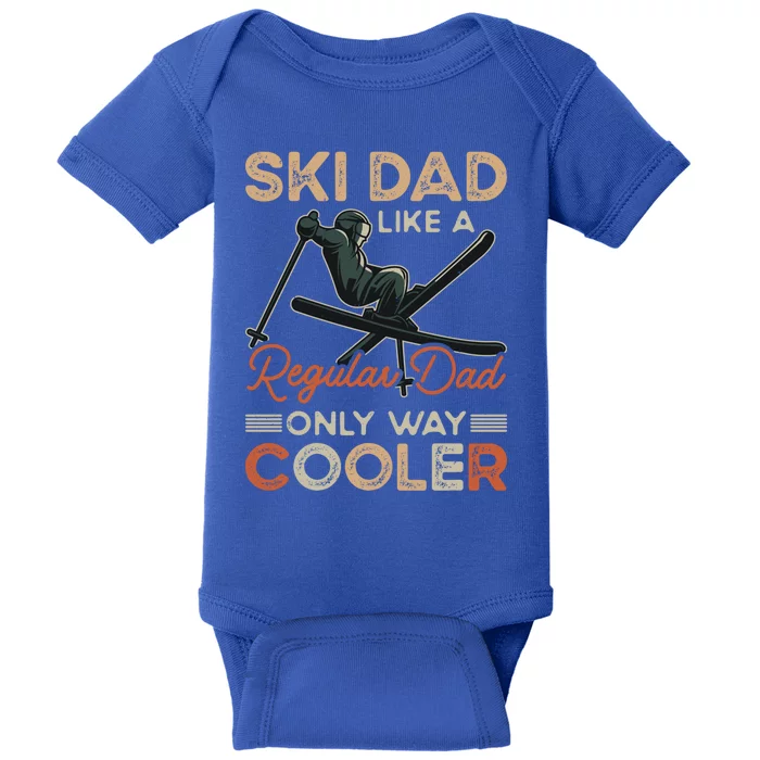 Vintage Ski Dad Snow Winter Sports Ski Lodge Gift Baby Bodysuit