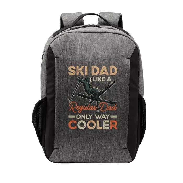 Vintage Ski Dad Snow Winter Sports Ski Lodge Gift Vector Backpack