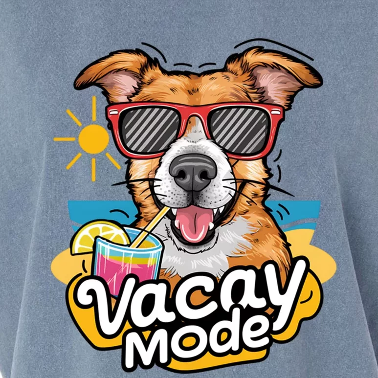 Vacation Summer Dog Sunglasses Puppy Summertime Vacay Mode Gift Garment-Dyed Women's Muscle Tee