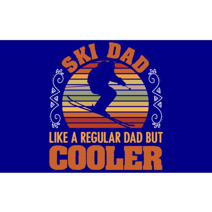 Vintage Ski Dad Skiing Skier Winter Sports Snow Ski Cool Gift Bumper Sticker