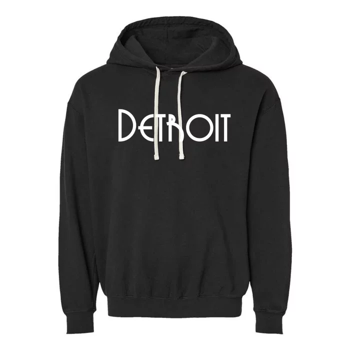 Vintage Style Detroit Logo Garment-Dyed Fleece Hoodie