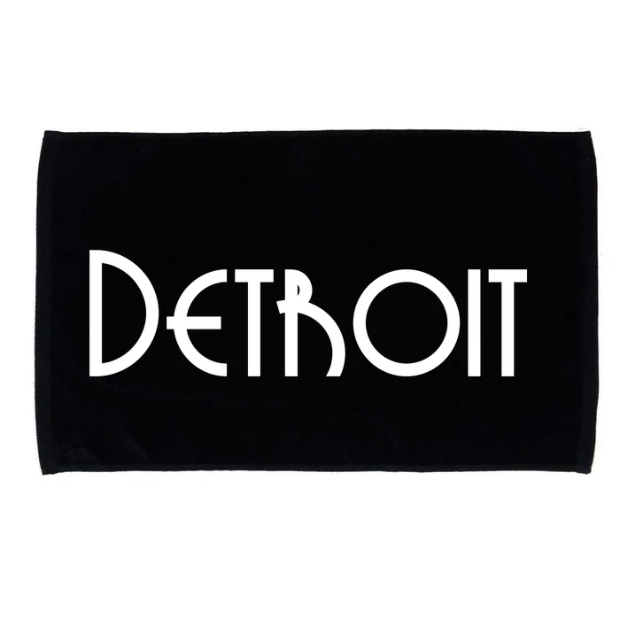 Vintage Style Detroit Logo Microfiber Hand Towel