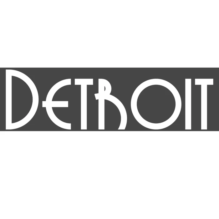 Vintage Style Detroit Logo Bumper Sticker