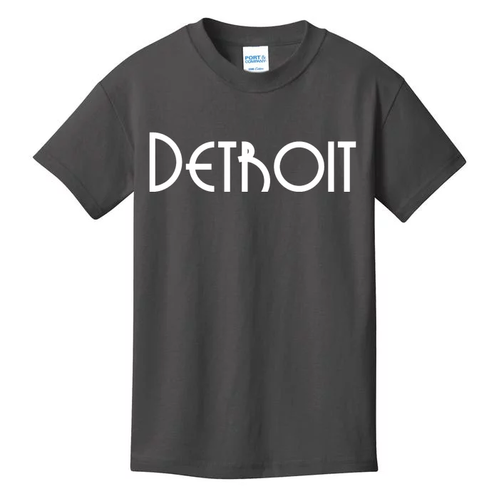 Vintage Style Detroit Logo Kids T-Shirt