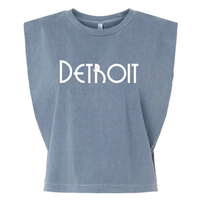 Vintage Style Detroit Logo Garment-Dyed Women's Muscle Tee