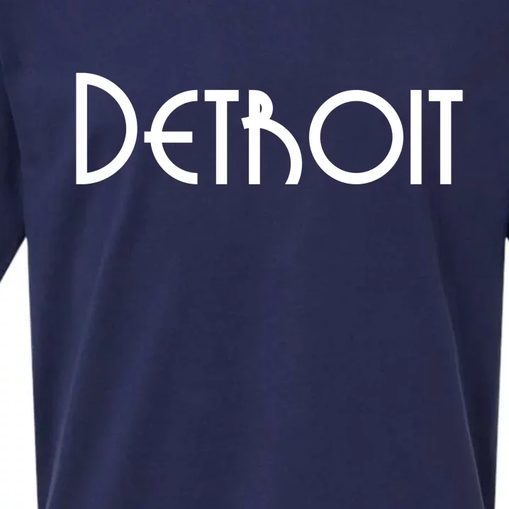 Vintage Style Detroit Logo Sueded Cloud Jersey T-Shirt