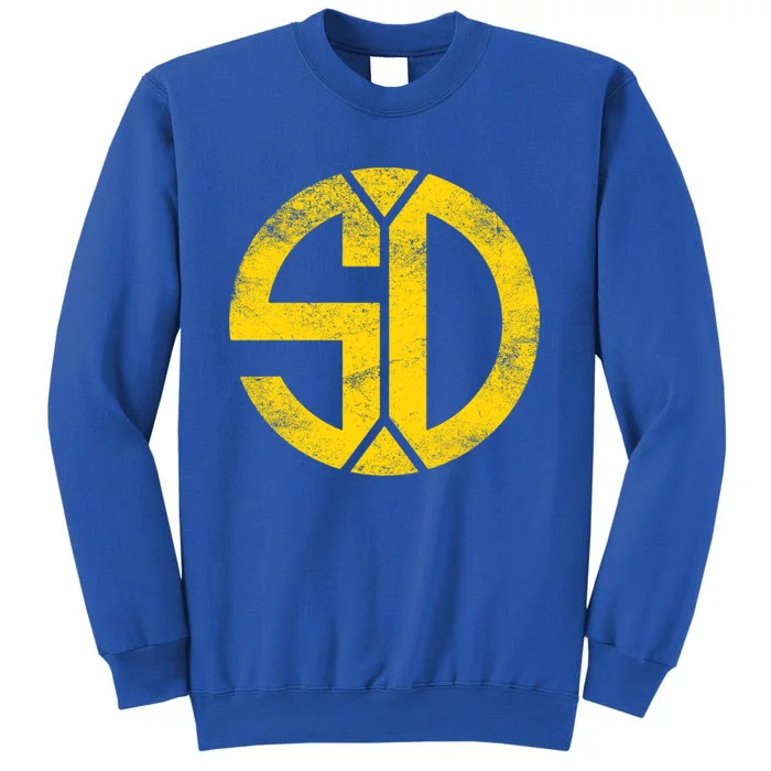 Vintage San Diego Sd Home Monogram Game Day Padre Great Gift Sweatshirt