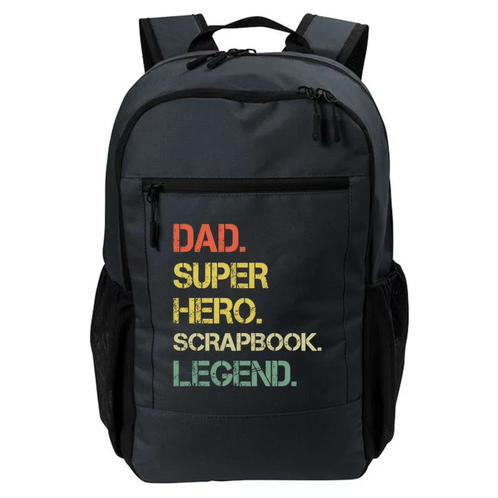 Vintage Style Dad Hero Scrapbook Legend Fathers Day Gift Daily Commute Backpack