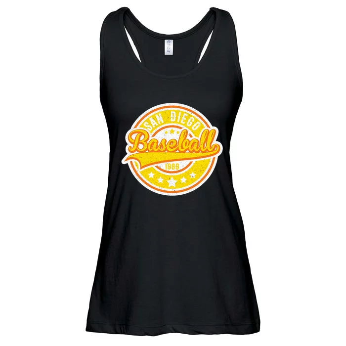 Vintage San Diego SD Baseball Game Day Padre Ladies Essential Flowy Tank