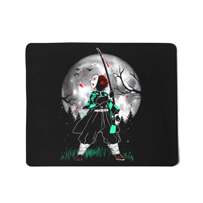 Vintage Slayers Demon Anime Art Blood Moon Mousepad