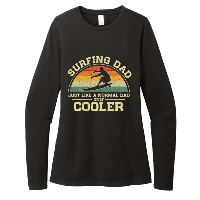 Vintage Surfing Dad Just Like A Normal Dad Only Cooler Womens CVC Long Sleeve Shirt