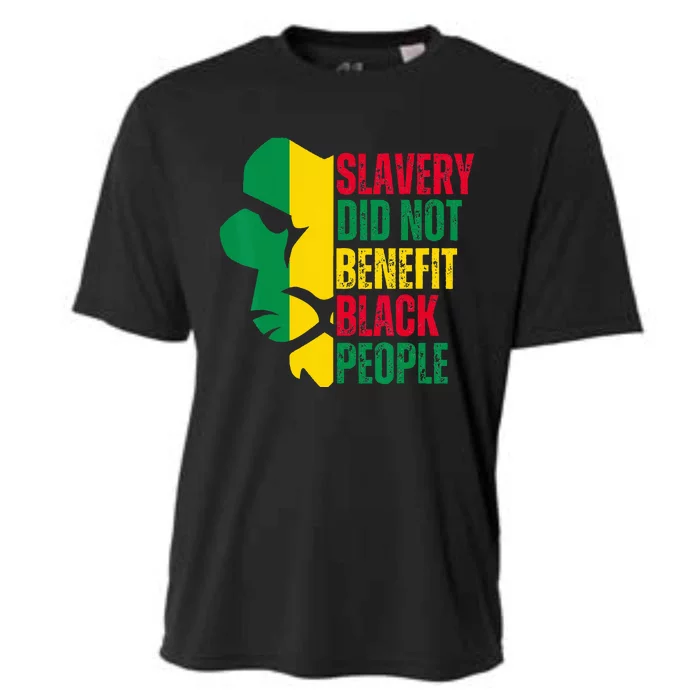 Vintage Slavery Did Not Benefit Black People Cooling Performance Crew T-Shirt