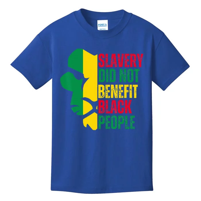 Vintage Slavery Did Not Benefit Black People Kids T-Shirt