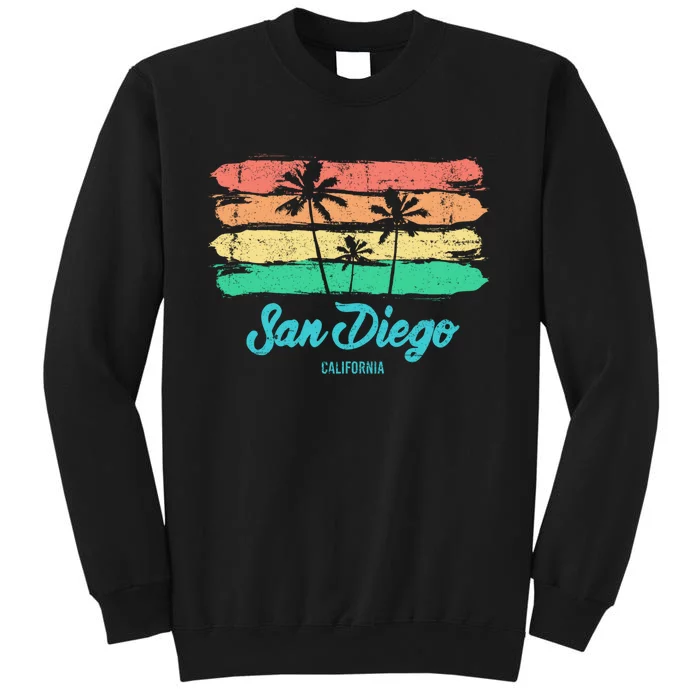 Vintage San Diego California Palm Trees Ca Retro Gift Sweatshirt