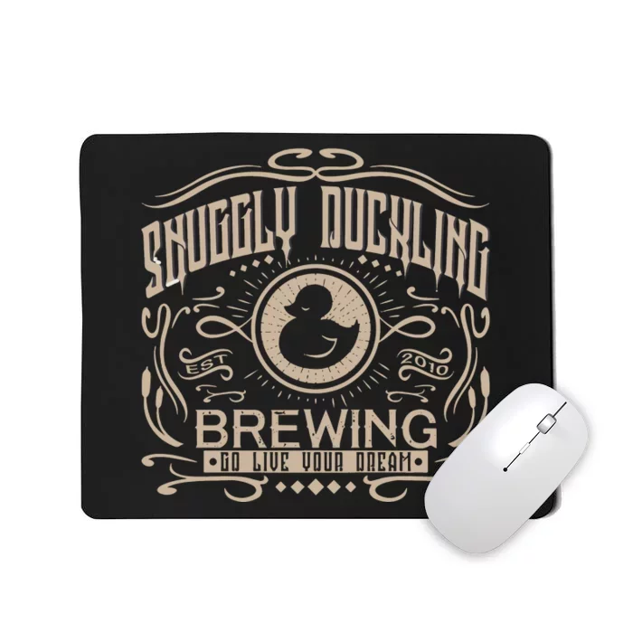 Vintage Snuggly Duckling Brewing Tangled Inspired Mousepad