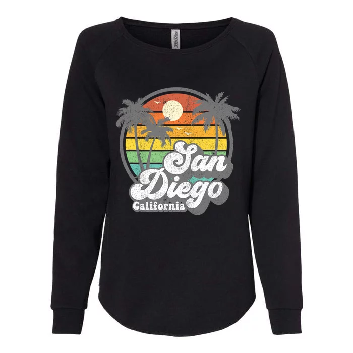 Vintage San Diego Beach California Surfing Retro Surf Gift Womens California Wash Sweatshirt