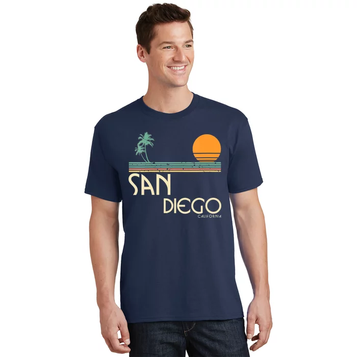 Vintage San Diego California Sunset Palms T-Shirt