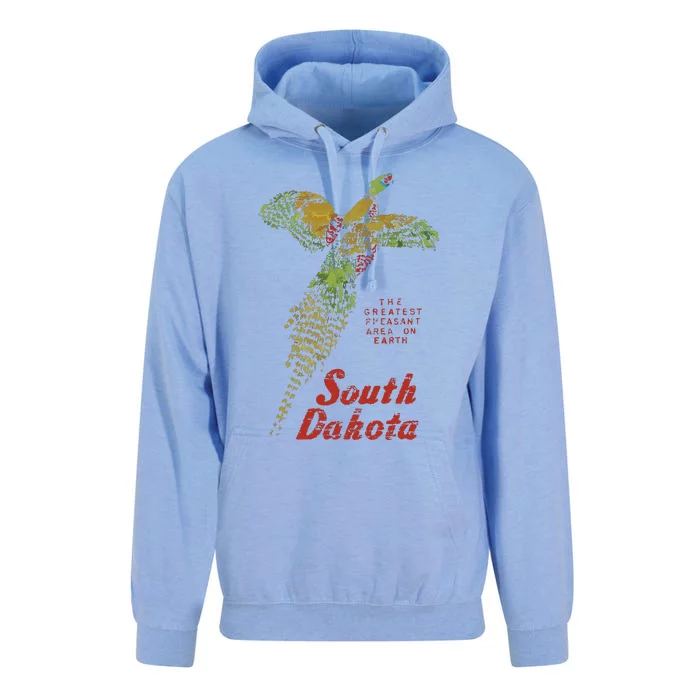 Vintage South Dakota Pheasant Unisex Surf Hoodie