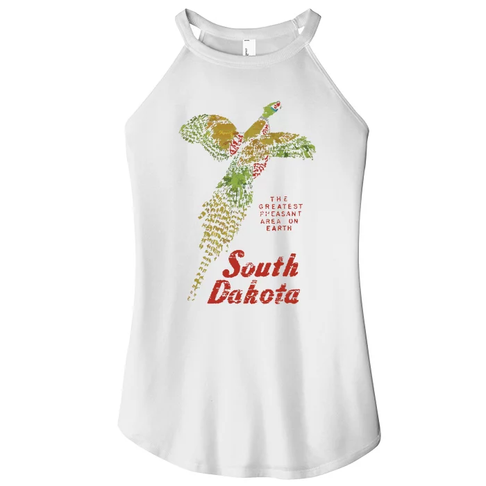 Vintage South Dakota Pheasant Women’s Perfect Tri Rocker Tank