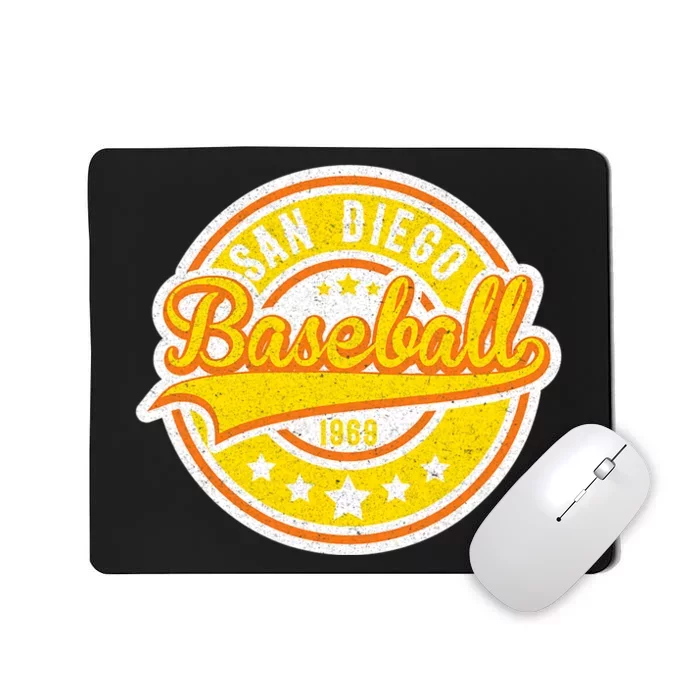 Vintage San Diego SD Baseball Game Day Padre Mousepad