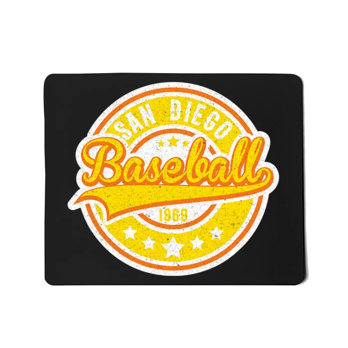 Vintage San Diego SD Baseball Game Day Padre Mousepad