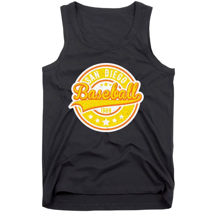 Vintage San Diego SD Baseball Game Day Padre Tank Top