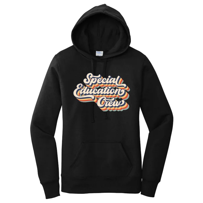 Vintage Special Education Crew Sped Squad Special Ed Teacher Women's Pullover Hoodie