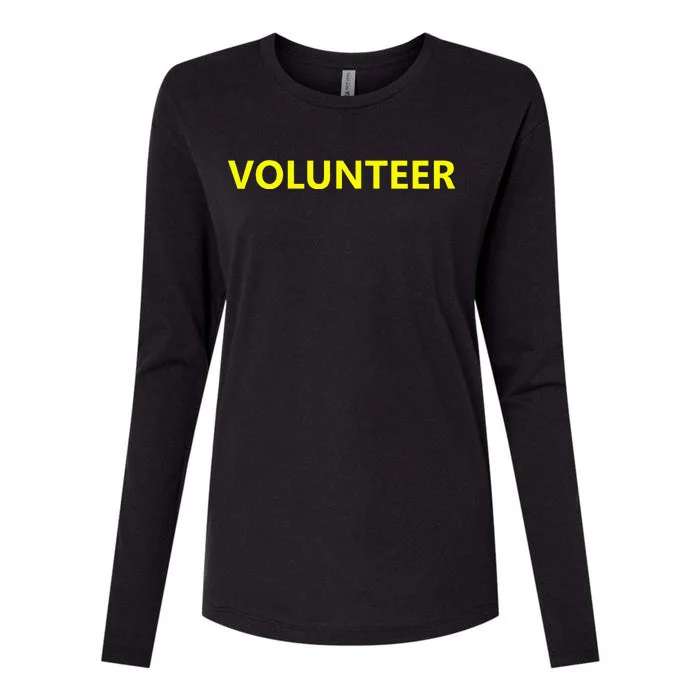 Volunteer Staff Event Job Uniform Charity Group Church Womens Cotton Relaxed Long Sleeve T-Shirt