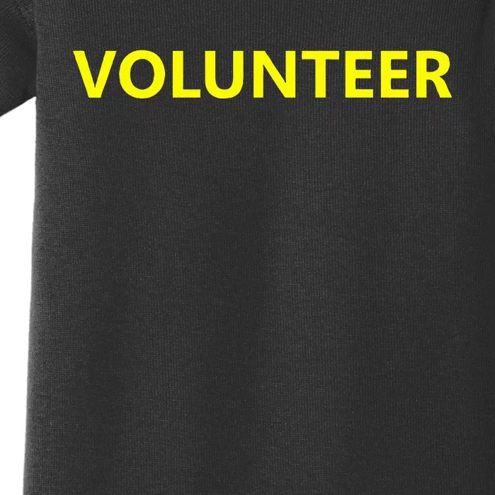 Volunteer Staff Event Job Uniform Charity Group Church Baby Bodysuit