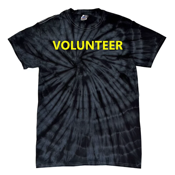 Volunteer Staff Event Job Uniform Charity Group Church Tie-Dye T-Shirt