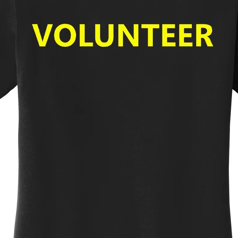 Volunteer Staff Event Job Uniform Charity Group Church Women's T-Shirt