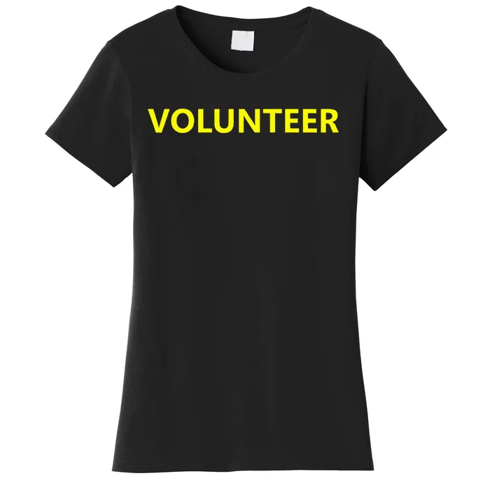 Volunteer Staff Event Job Uniform Charity Group Church Women's T-Shirt