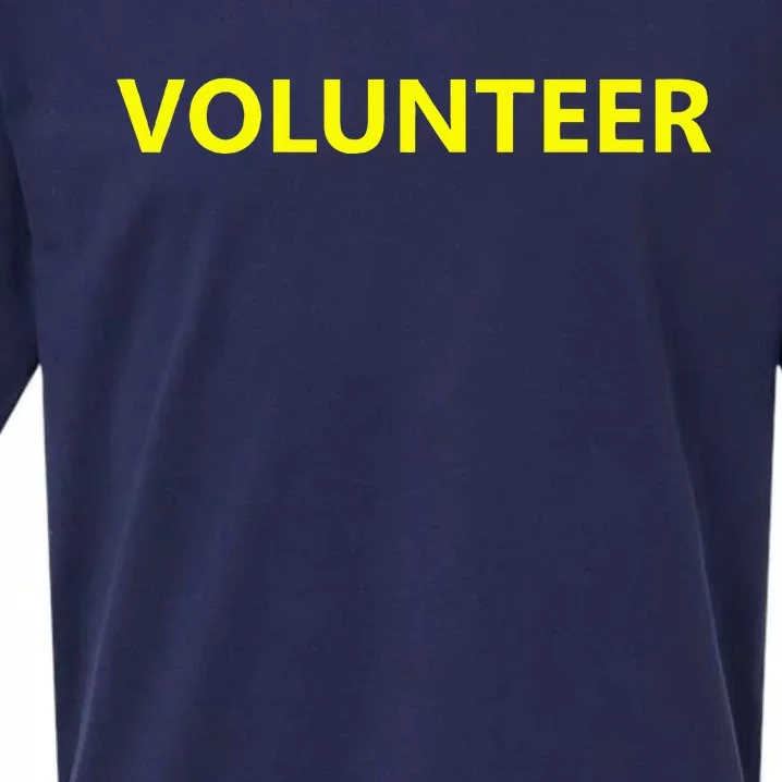 Volunteer Staff Event Job Uniform Charity Group Church Sueded Cloud Jersey T-Shirt