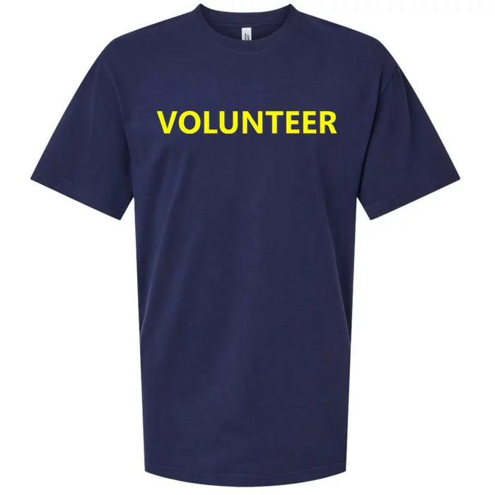 Volunteer Staff Event Job Uniform Charity Group Church Sueded Cloud Jersey T-Shirt