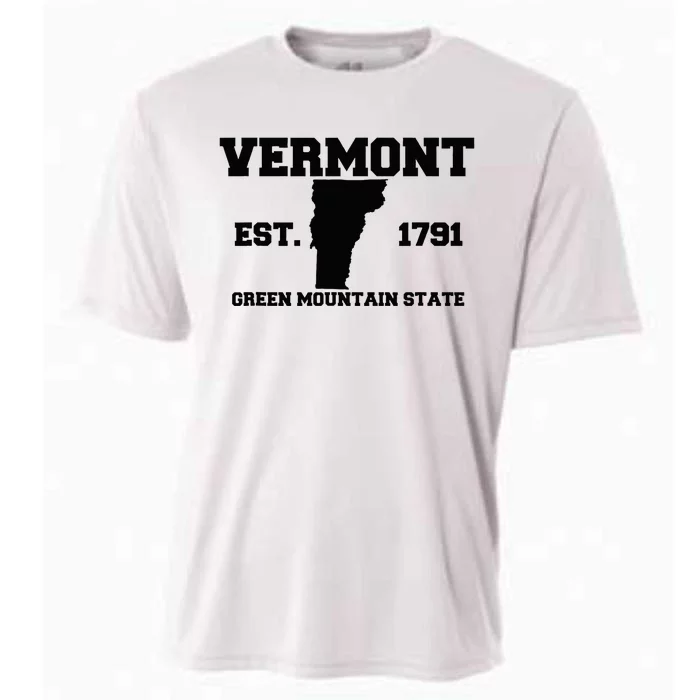 Vermont Souvenir Est 1791 Green Mountain Cooling Performance Crew T-Shirt