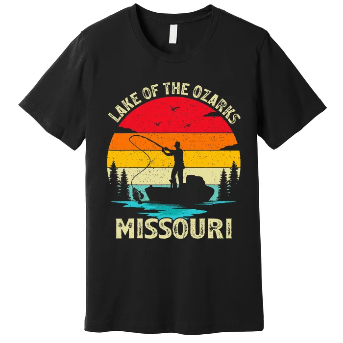 Vintage Summer Fishing Missouri Lake Of The Ozarks Premium T-Shirt