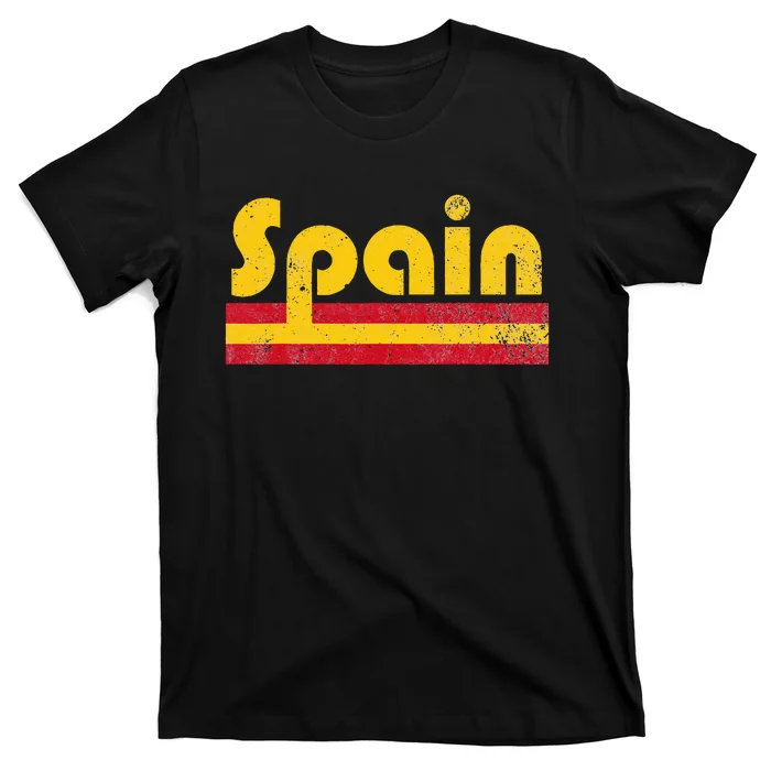 Vintage Spanish Flag Spain Pride Roots Heritage Gift T-Shirt