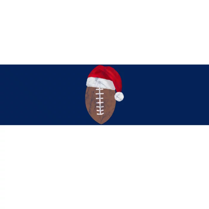 Vintage Santa Football Lover Christmas Bumper Sticker