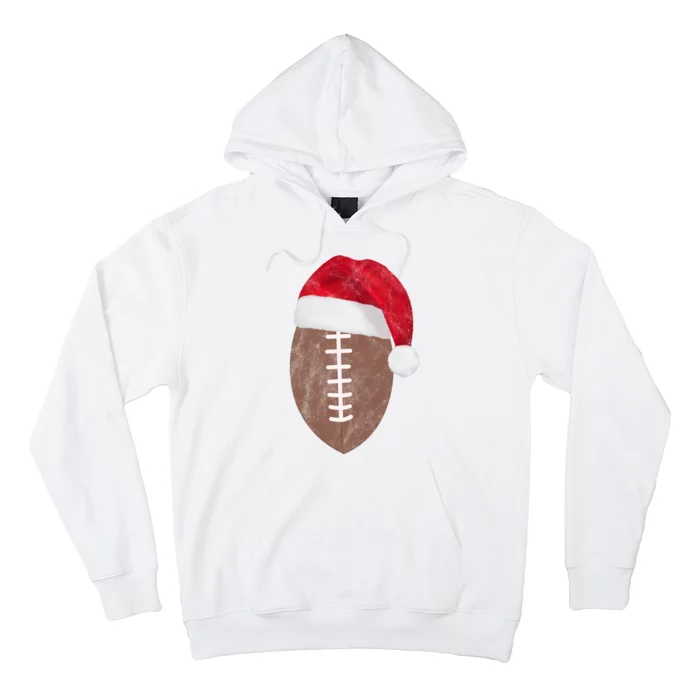 Vintage Santa Football Lover Christmas Hoodie