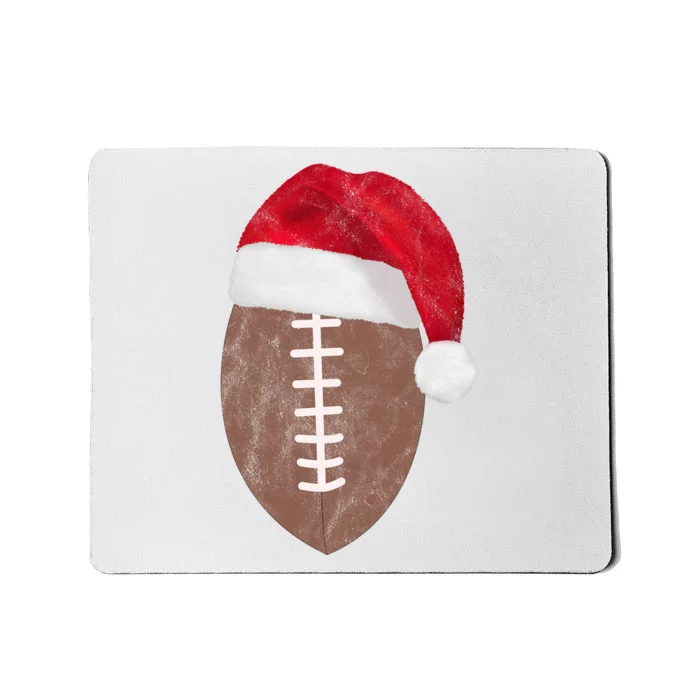 Vintage Santa Football Lover Christmas Mousepad