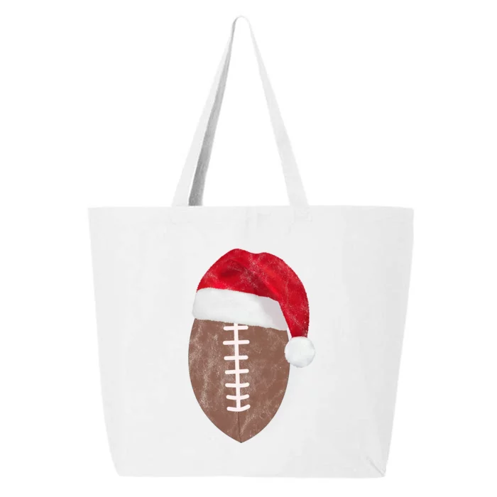 Vintage Santa Football Lover Christmas 25L Jumbo Tote