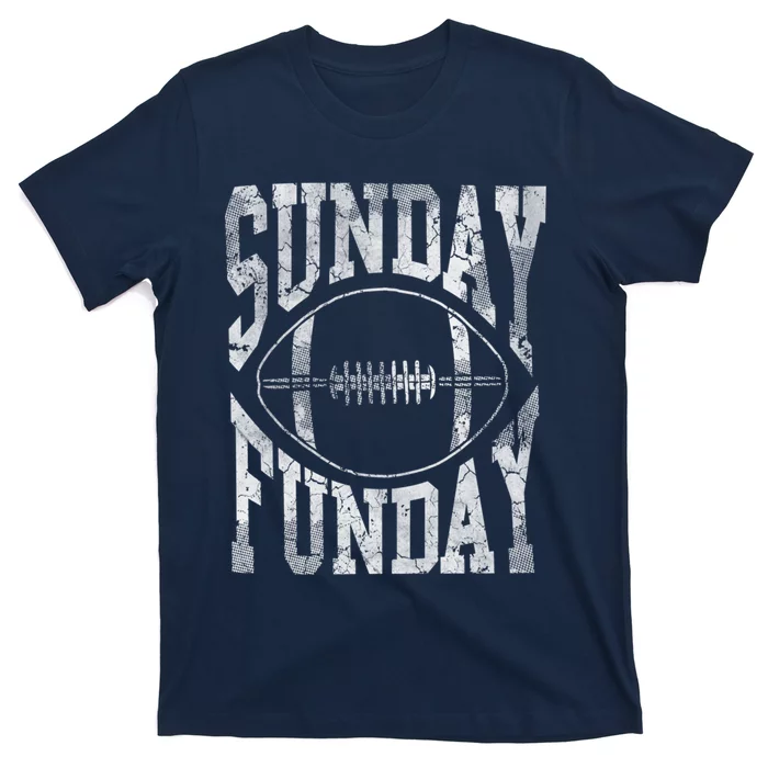 Vintage Sunday Funday Football Hoodie T-Shirt